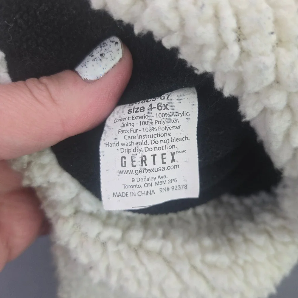 Baby Gap Gertex Boys Trapper Hat Lot 2 M/L 4-6x Camo Striped Winter Fleece